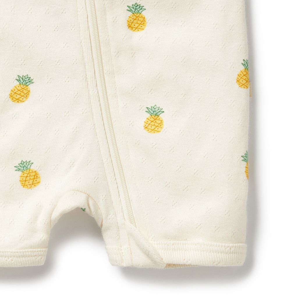 Pointelle Boyleg Zipsuit