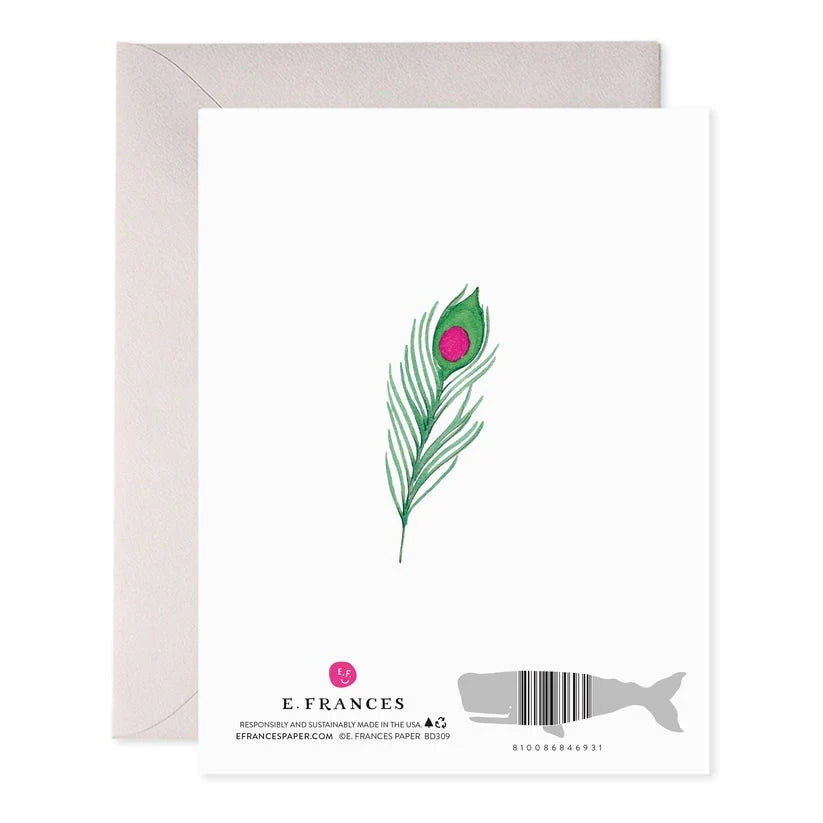 Peacock Card