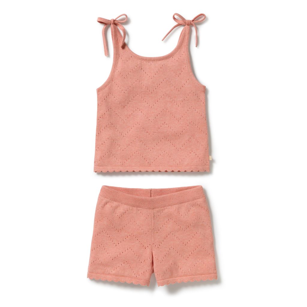 Knitted Pointelle Set