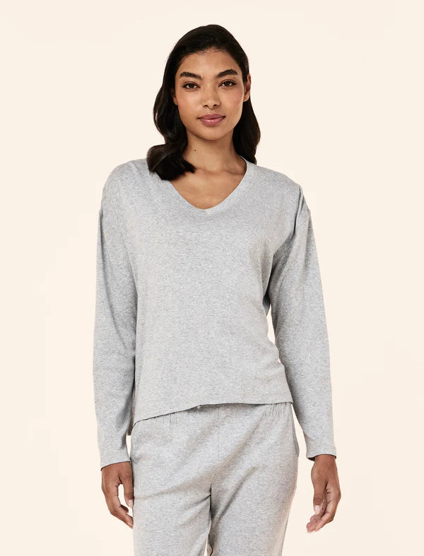 Pia Luxe V Neck Top