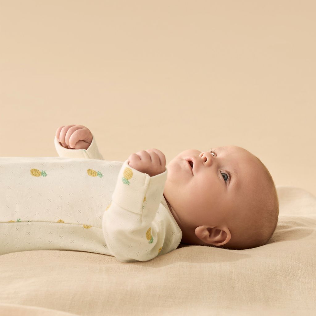 Pointelle Zipsuit with Feet