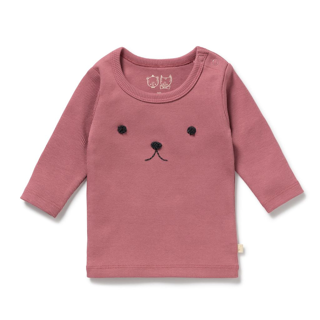 Rib Long Sleeved Top