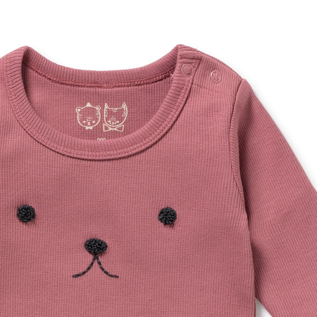 Rib Long Sleeved Top