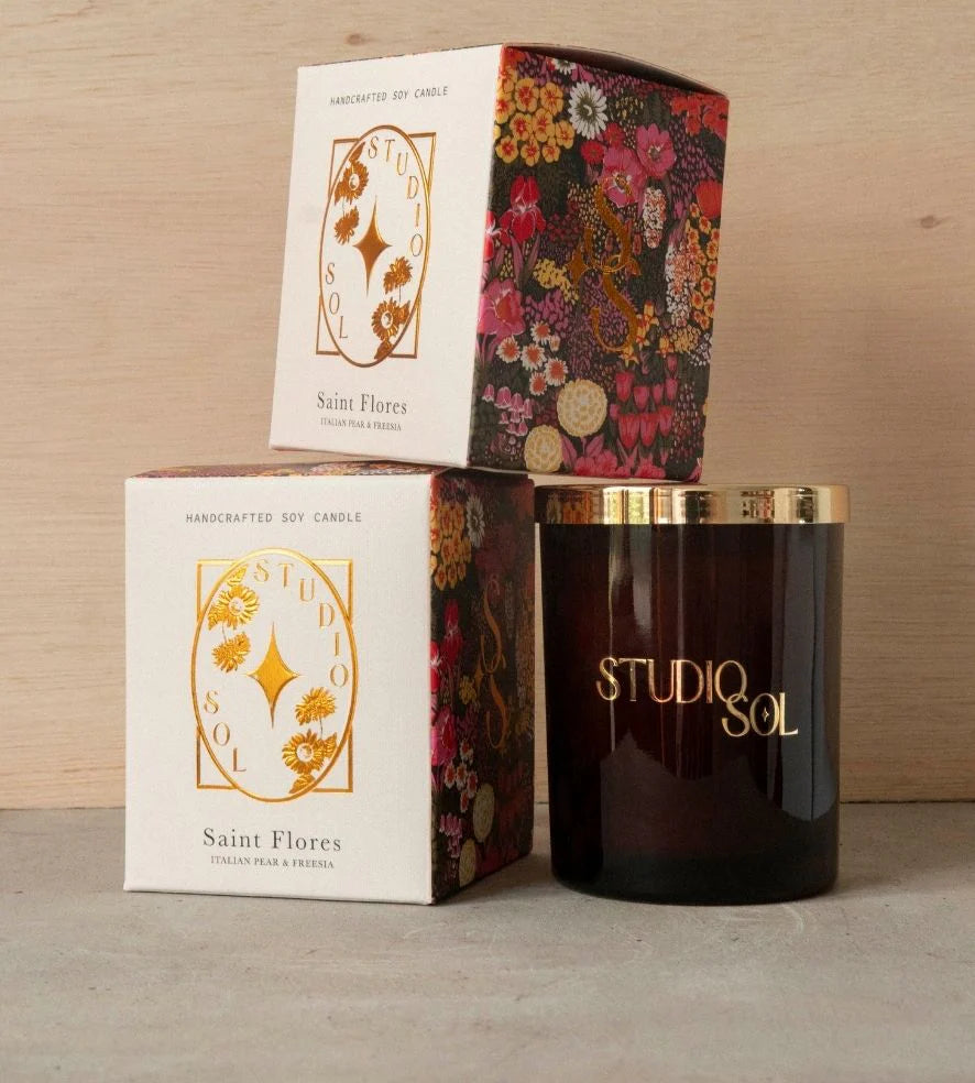 Saint Flores Candle - Italian Pear + Freesia