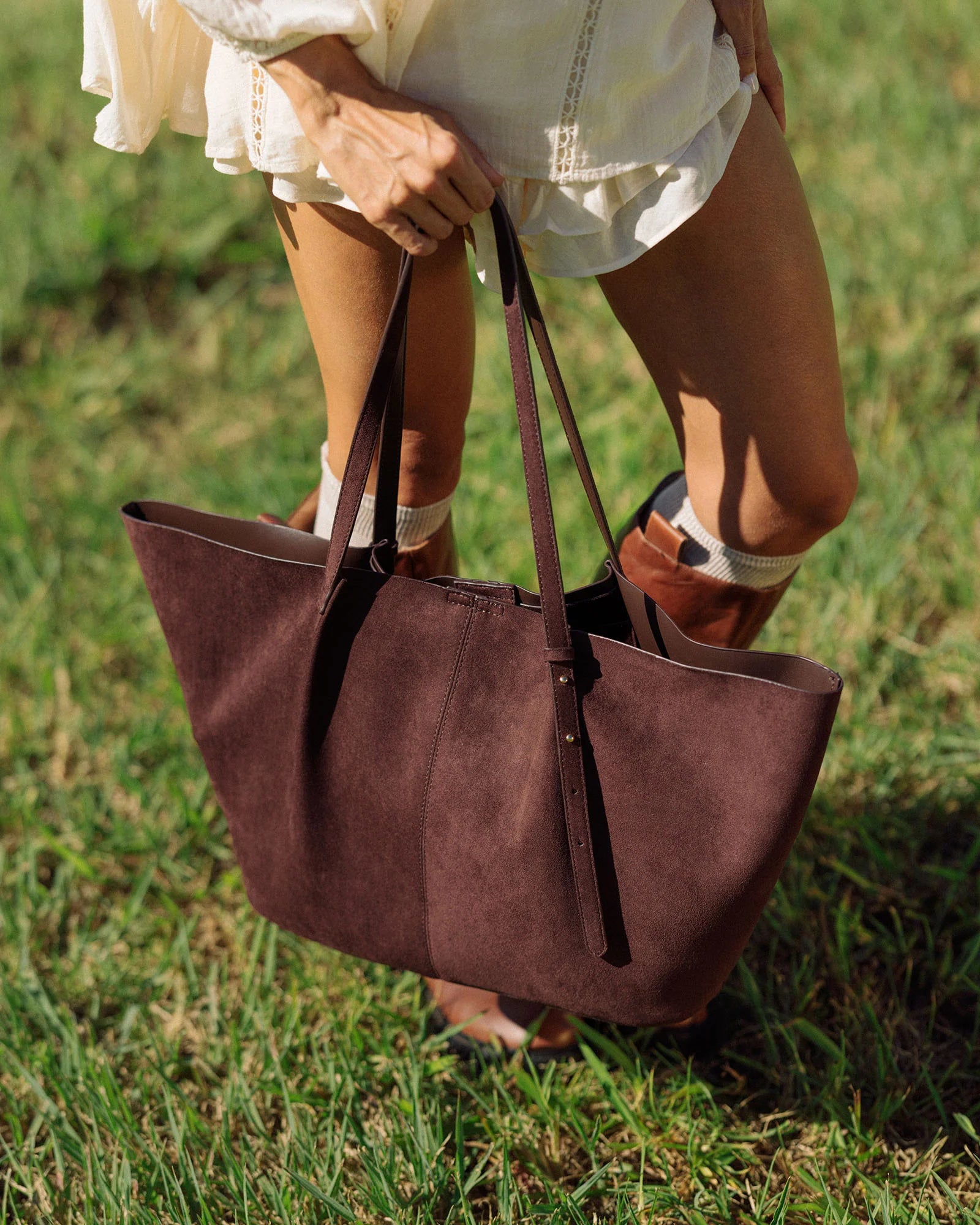 Sawyer Suedette Tote Bag