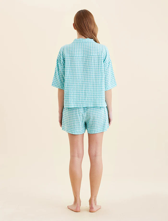 Seersucker Gingham Boxer PJ