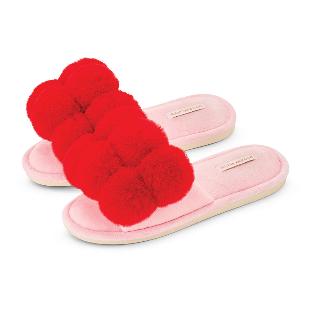 Cosy Luxe Pom Pom Slippers