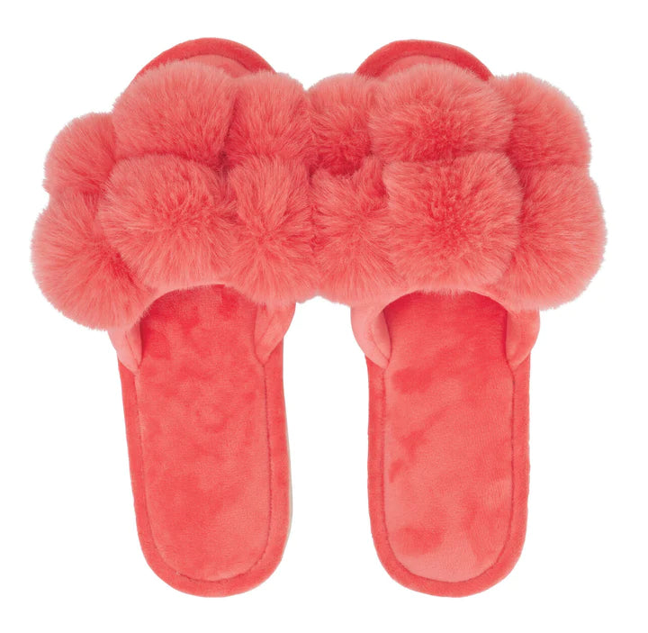Cosy Luxe Pom Pom Slippers