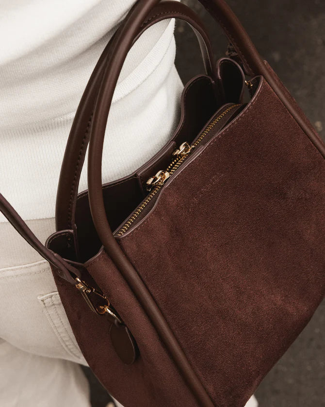 Steffie Suedette Mini Tote Bag-Various Colours