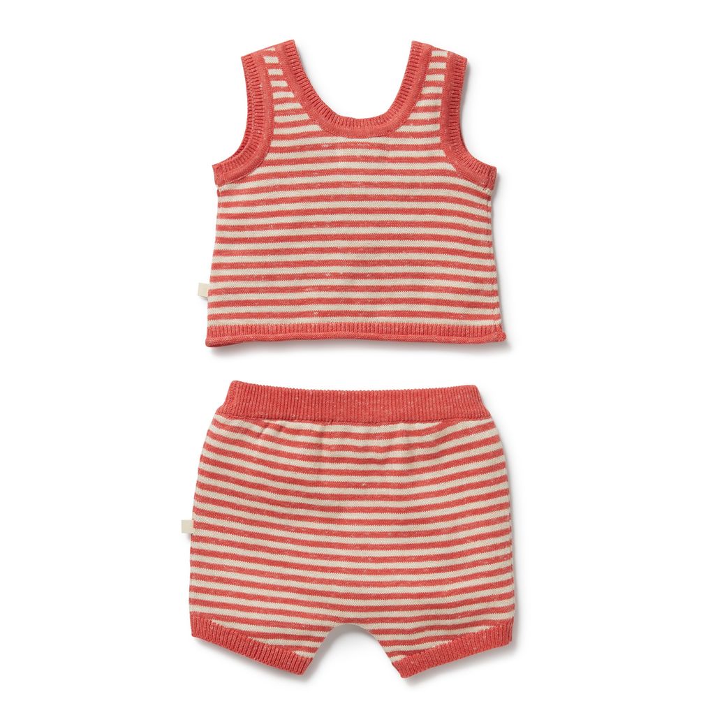 Knitted Stripe Set