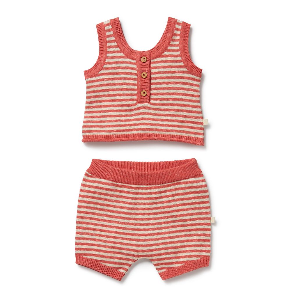 Knitted Stripe Set