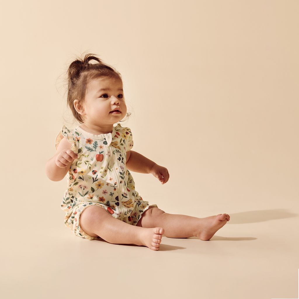 Ruffle Zipsuit