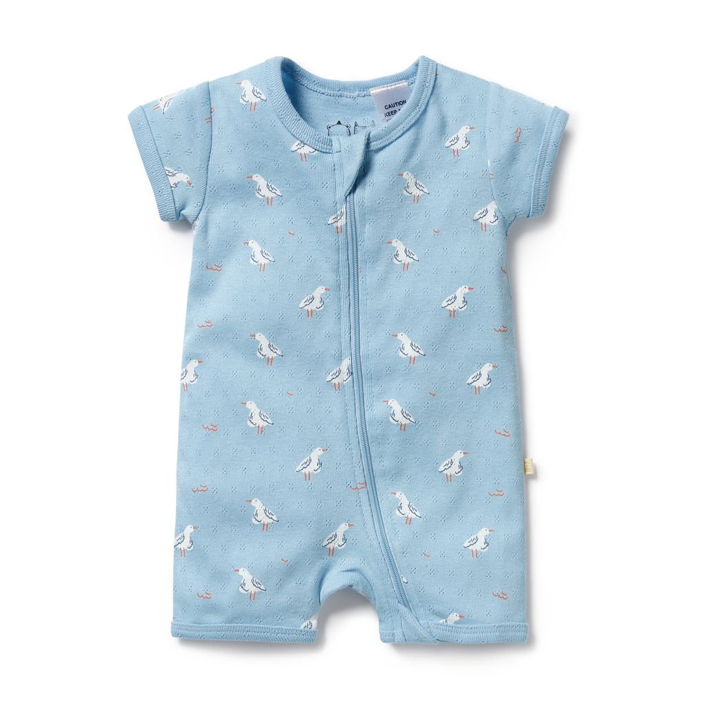 Pointelle Boyleg Zipsuit