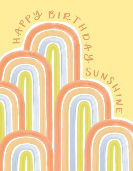 Sunshine Arches  Birthday Card