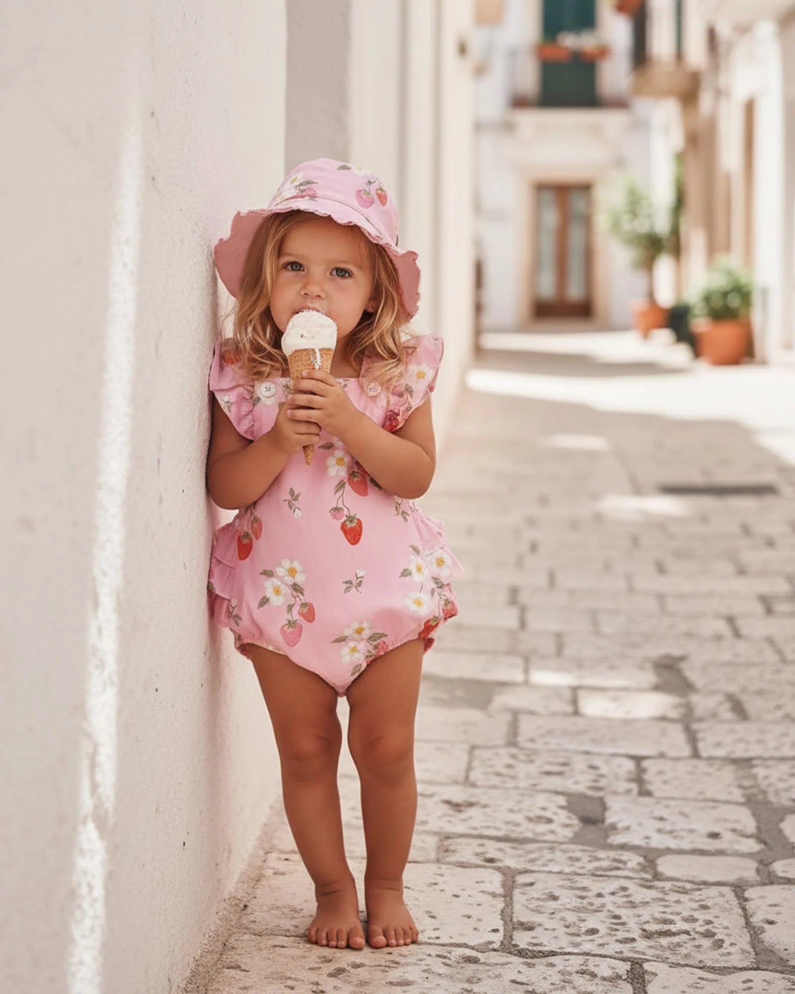 Baby Romper Strawberry Fields