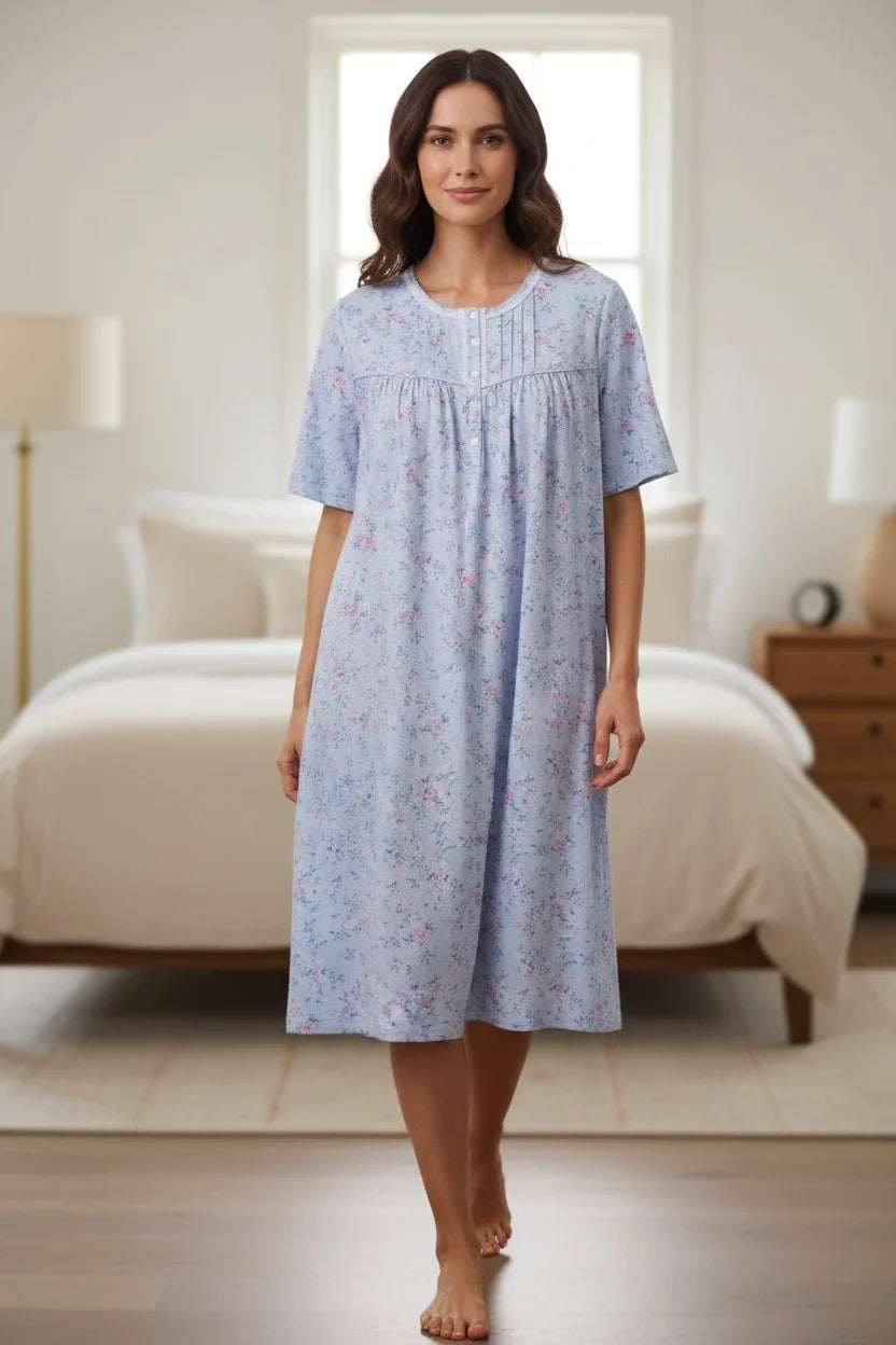 Venice Short Sleeve Short Nightie