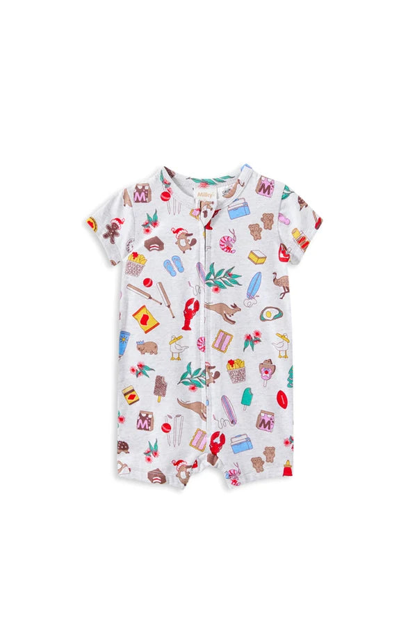 Very Aussie Zip Romper
