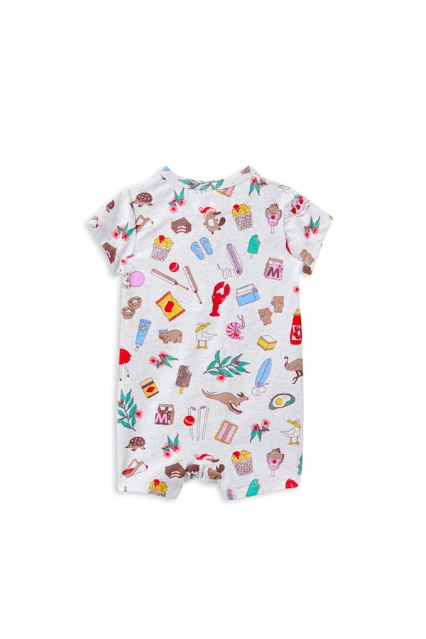 Very Aussie Zip Romper