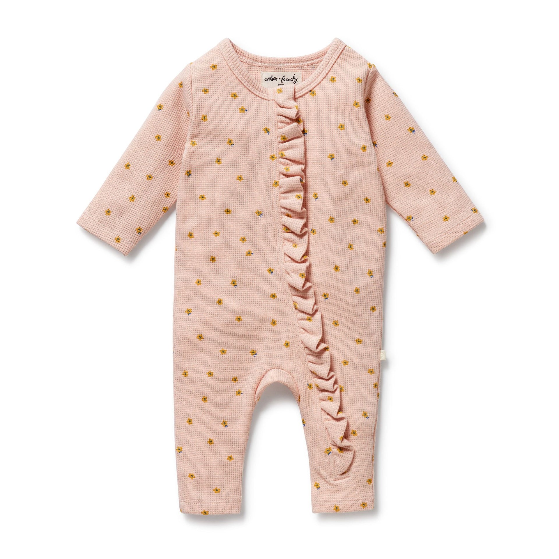 Waffle Ruffle Zipsuit