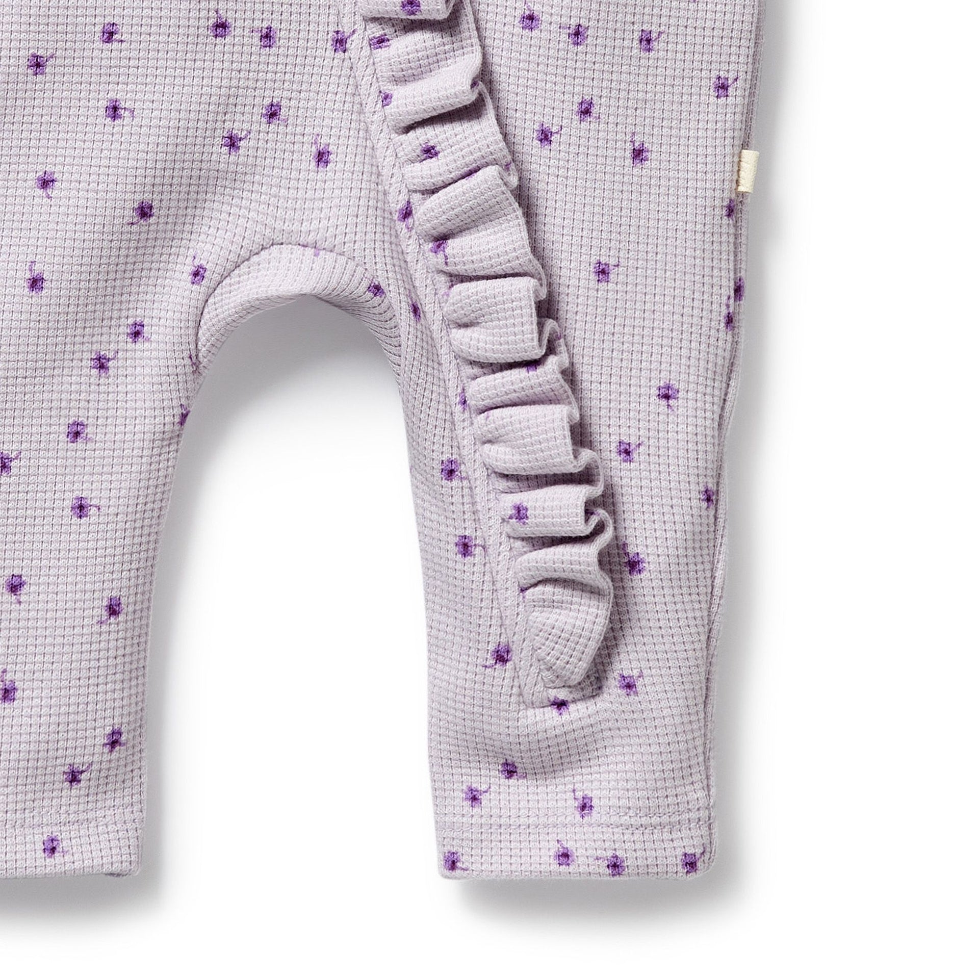 Waffle Ruffle Zipsuit