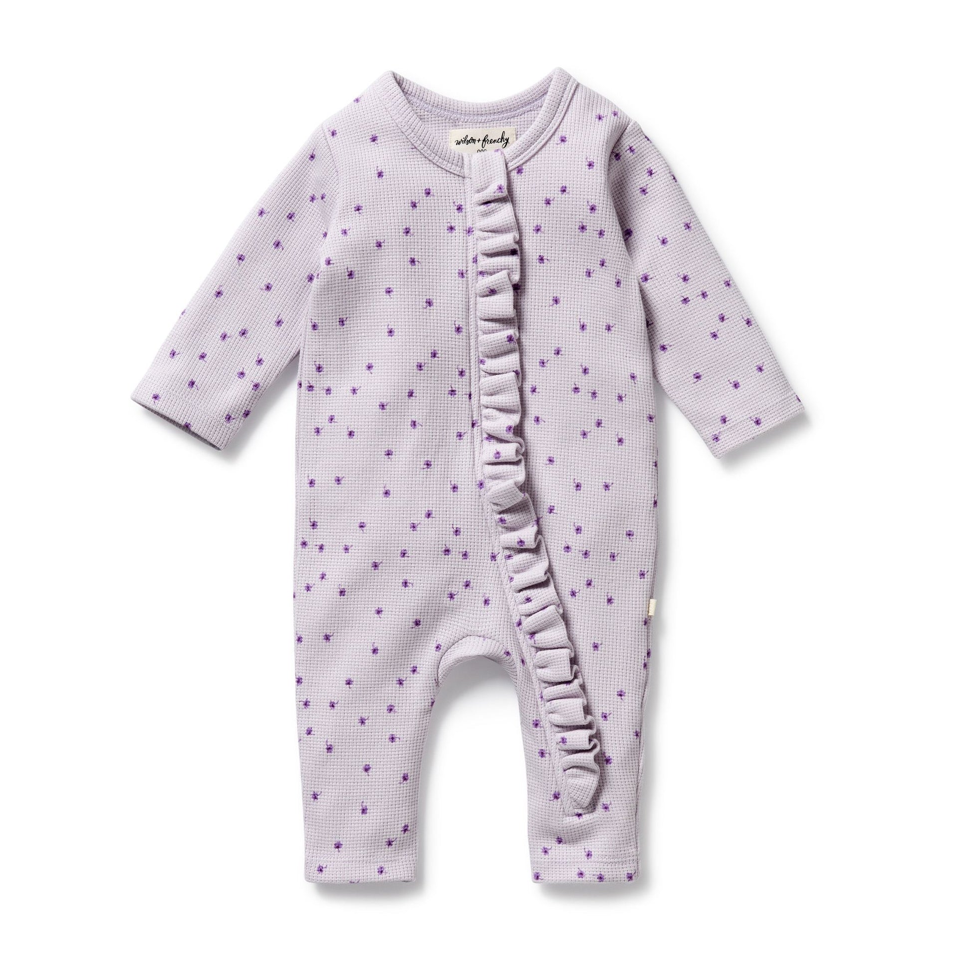 Waffle Ruffle Zipsuit