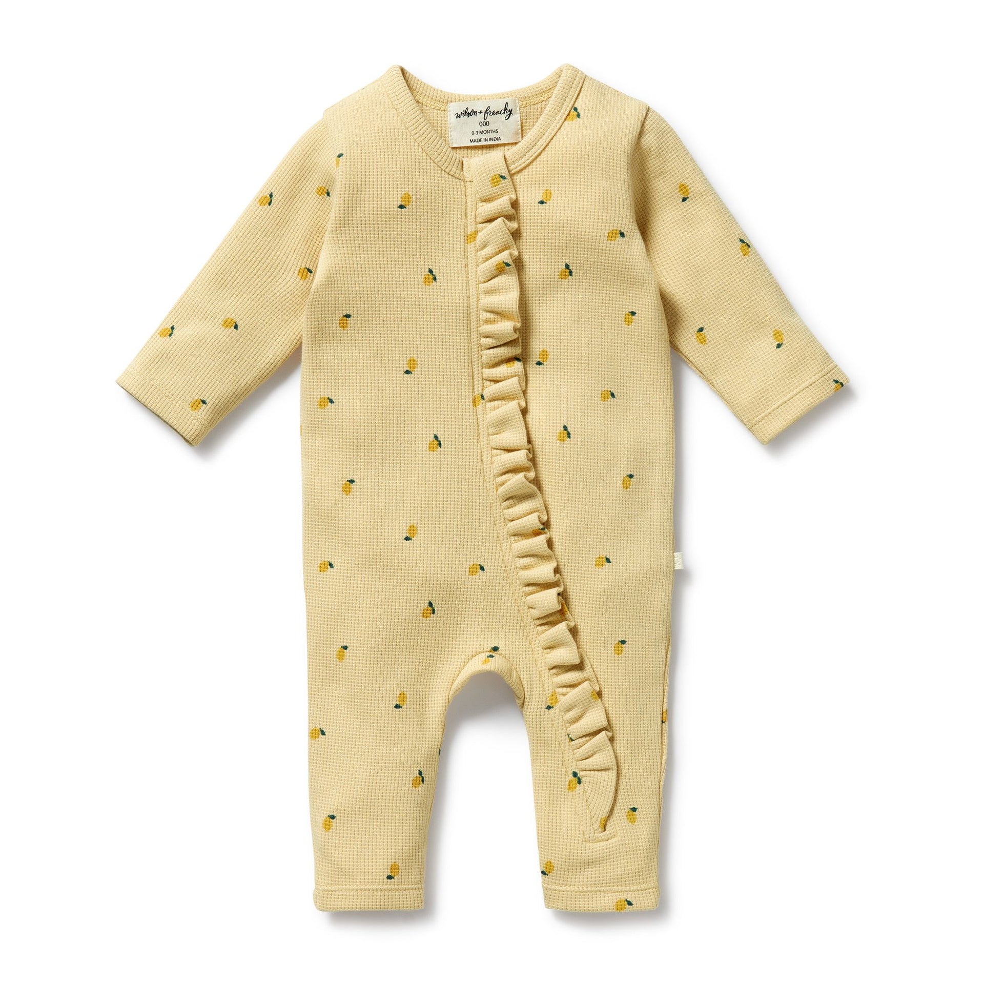 Waffle Ruffle Zipsuit