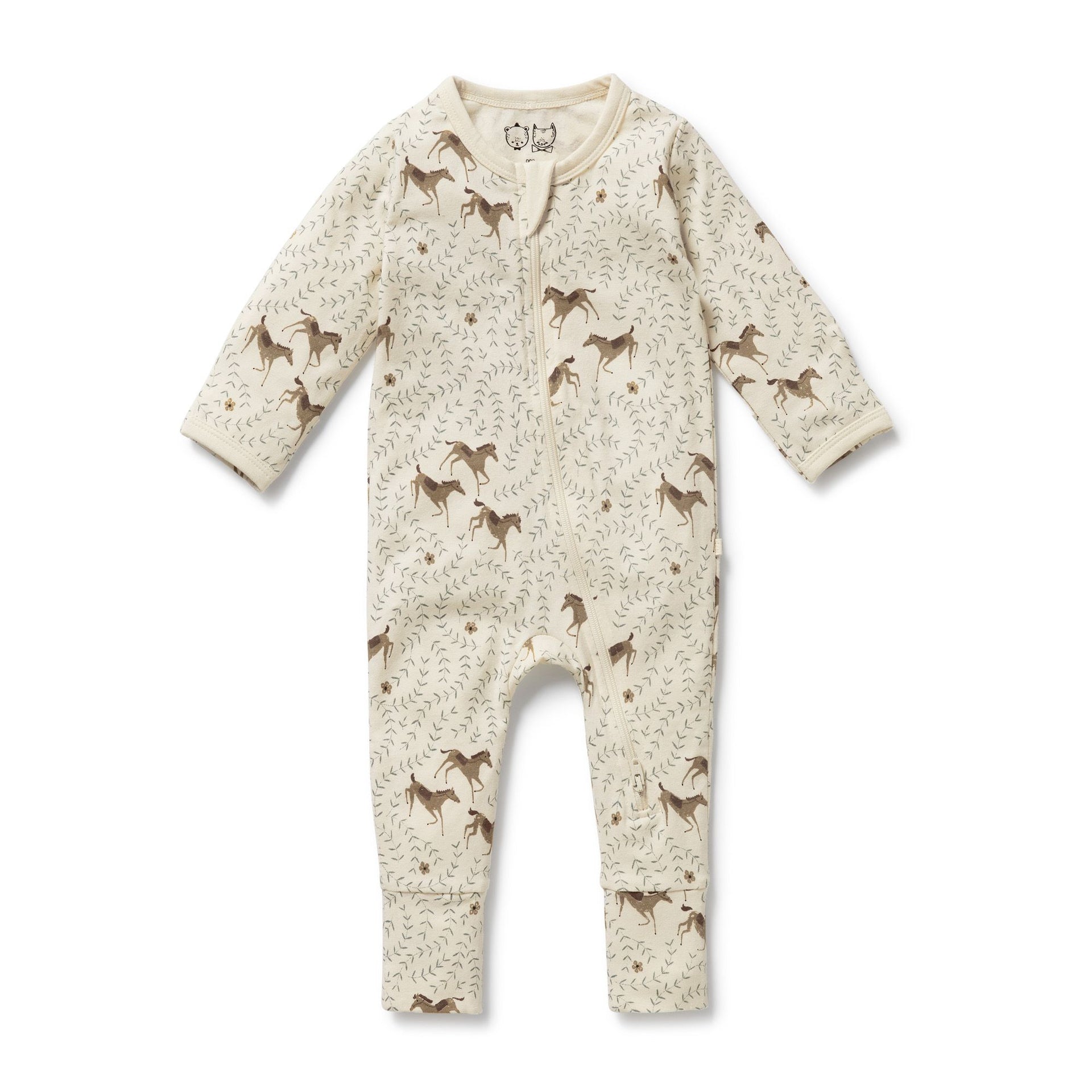 Organic Zipsuit with Feet