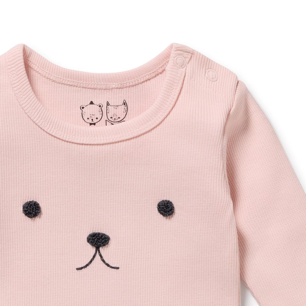 Rib Long Sleeved Top