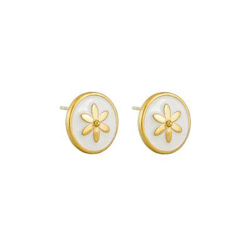 Enamel Flower Disc