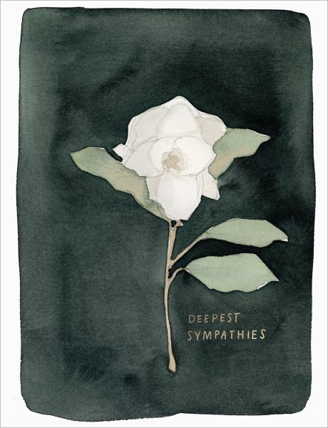 White Flowers Card