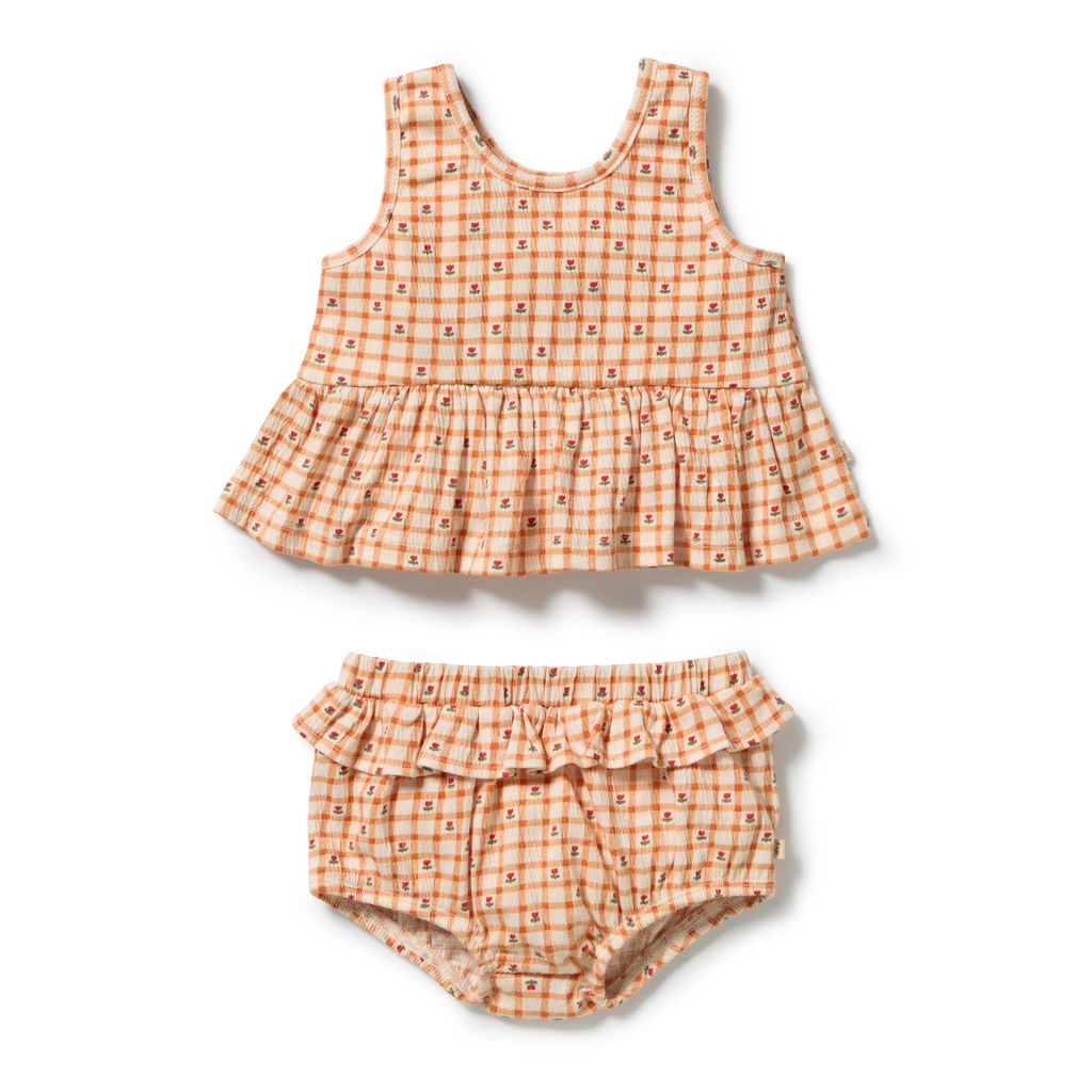 Crinkle Ruffle Set