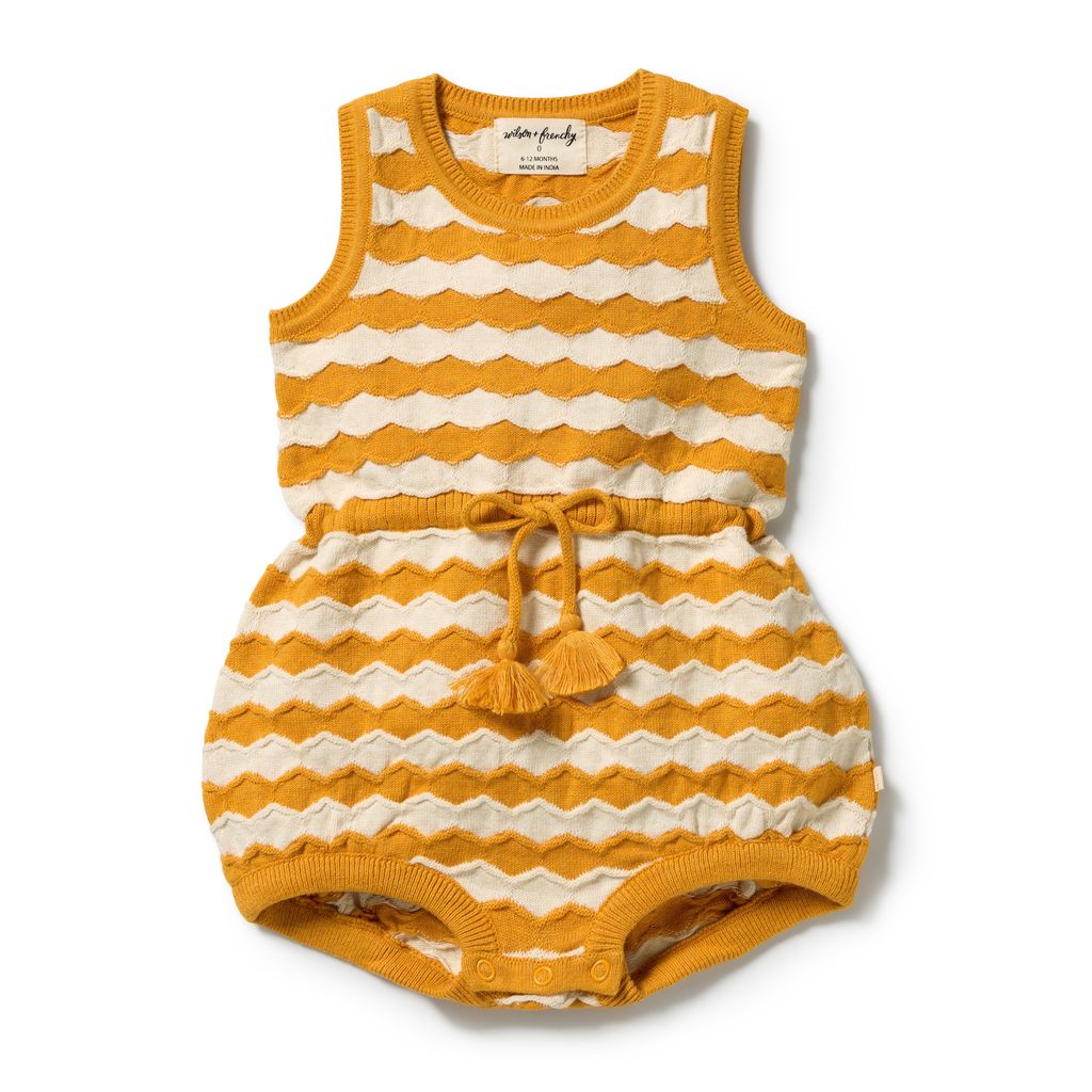 Knitted Chevron Bodysuit