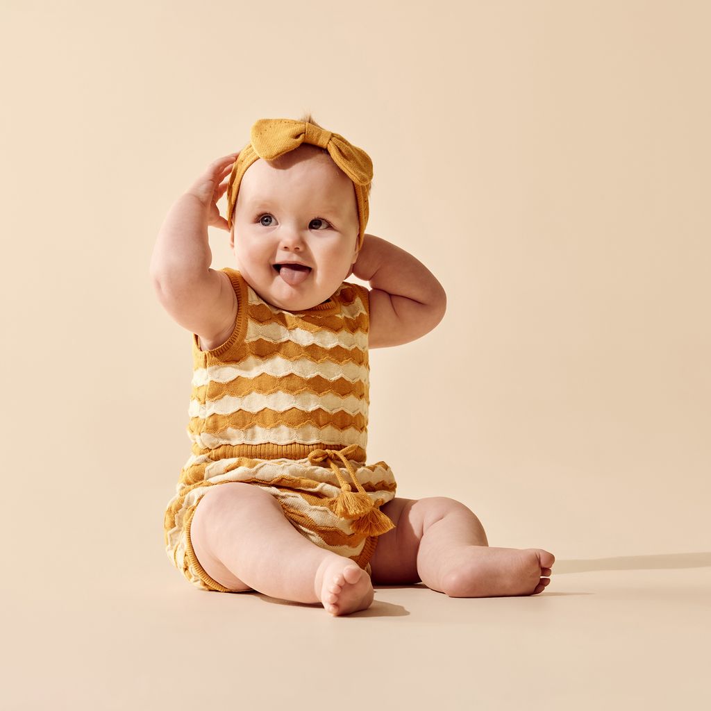 Knitted Chevron Bodysuit