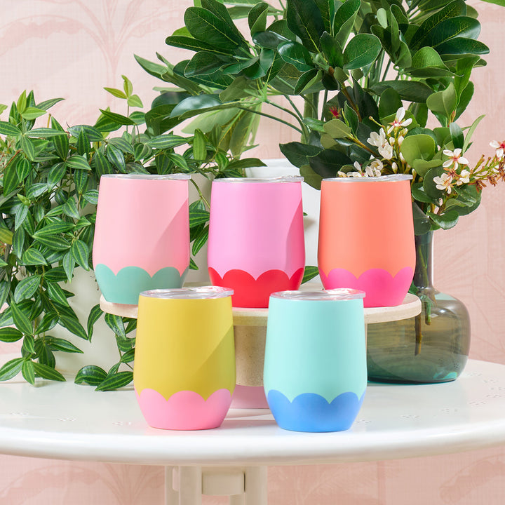 Wave Wine Tumbler - Various Colours