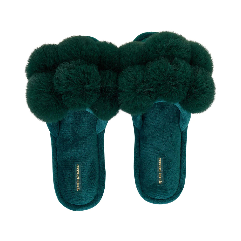 Cosy Luxe Pom Pom Slippers