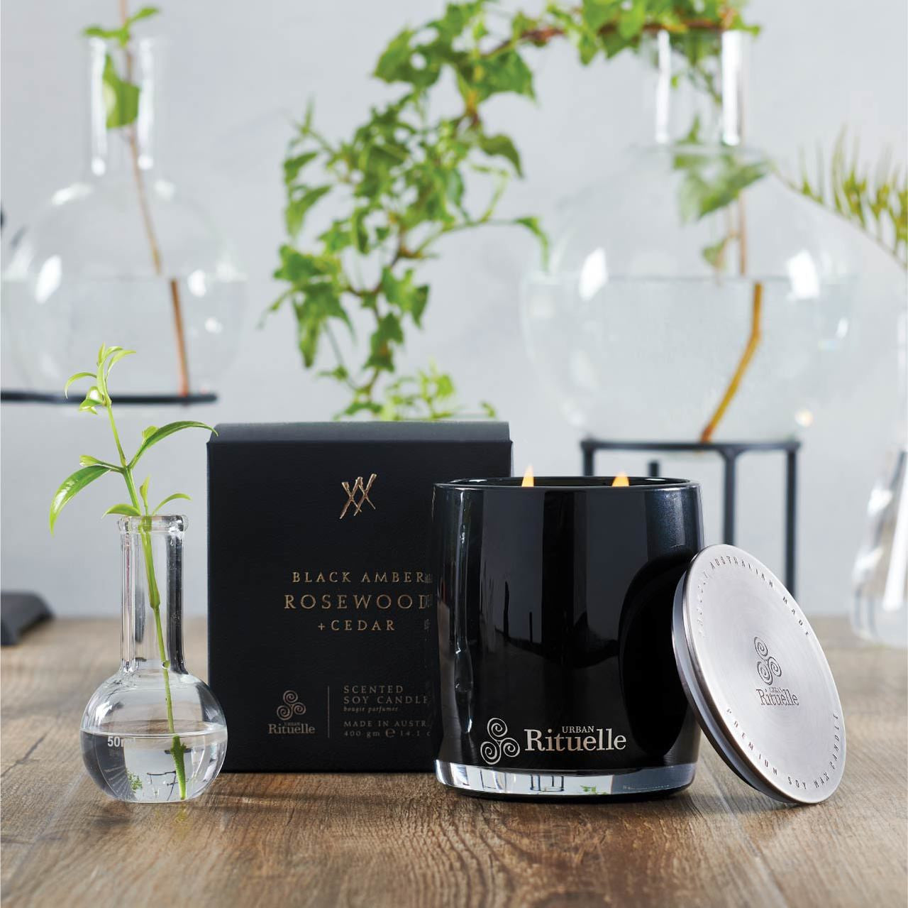 Black Amber Candle