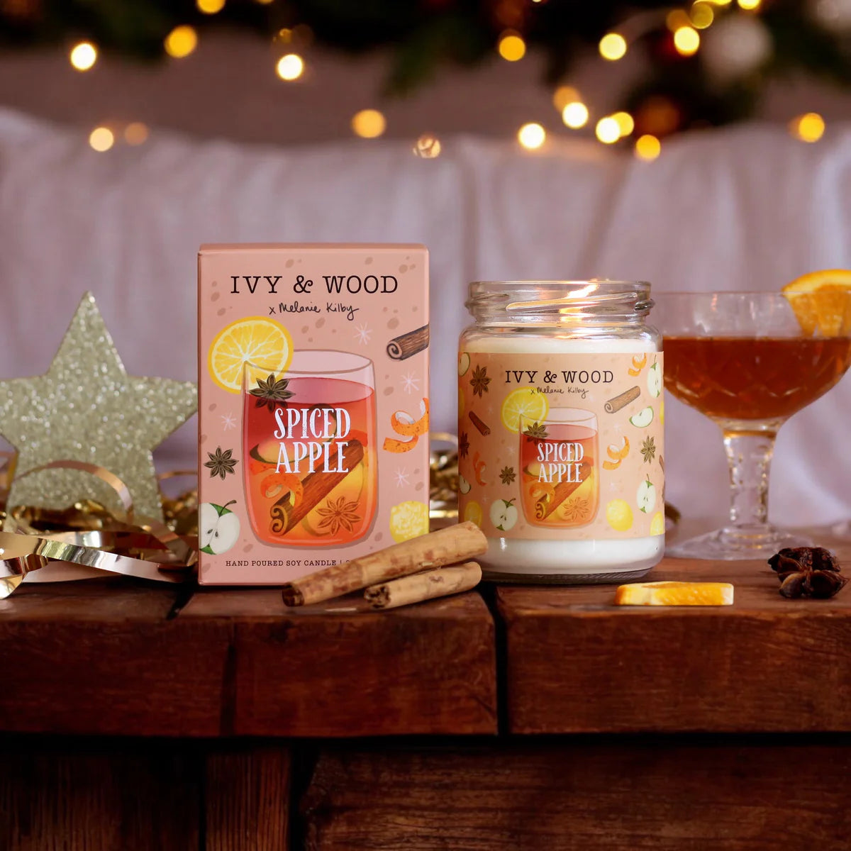 Spiced Apple Christmas Candle