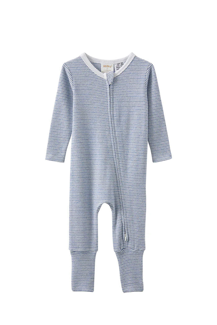 Stripe Zip Romper