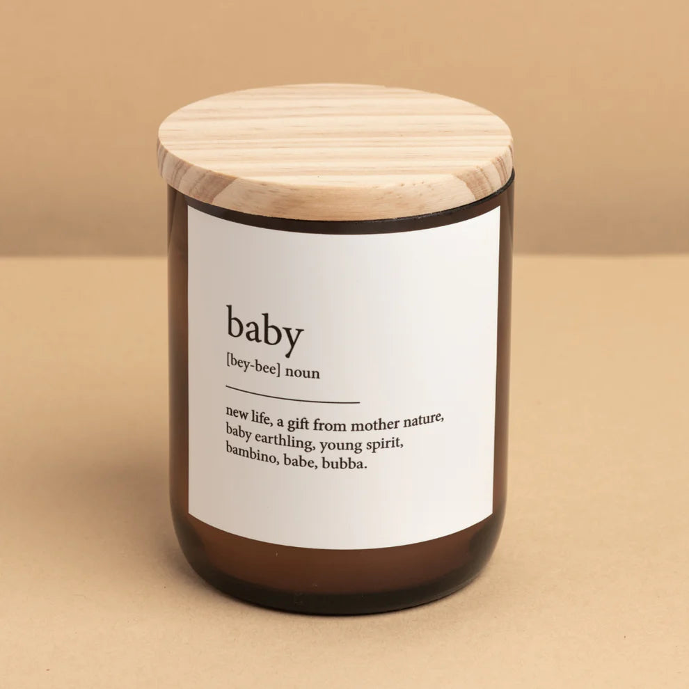 Baby-Dictionary Meaning Soy Candle