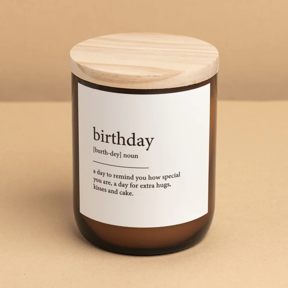 Birthday-Dictionary Meaning Soy Candle