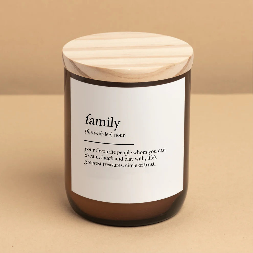 Family-Dictionary Meaning Soy Candle