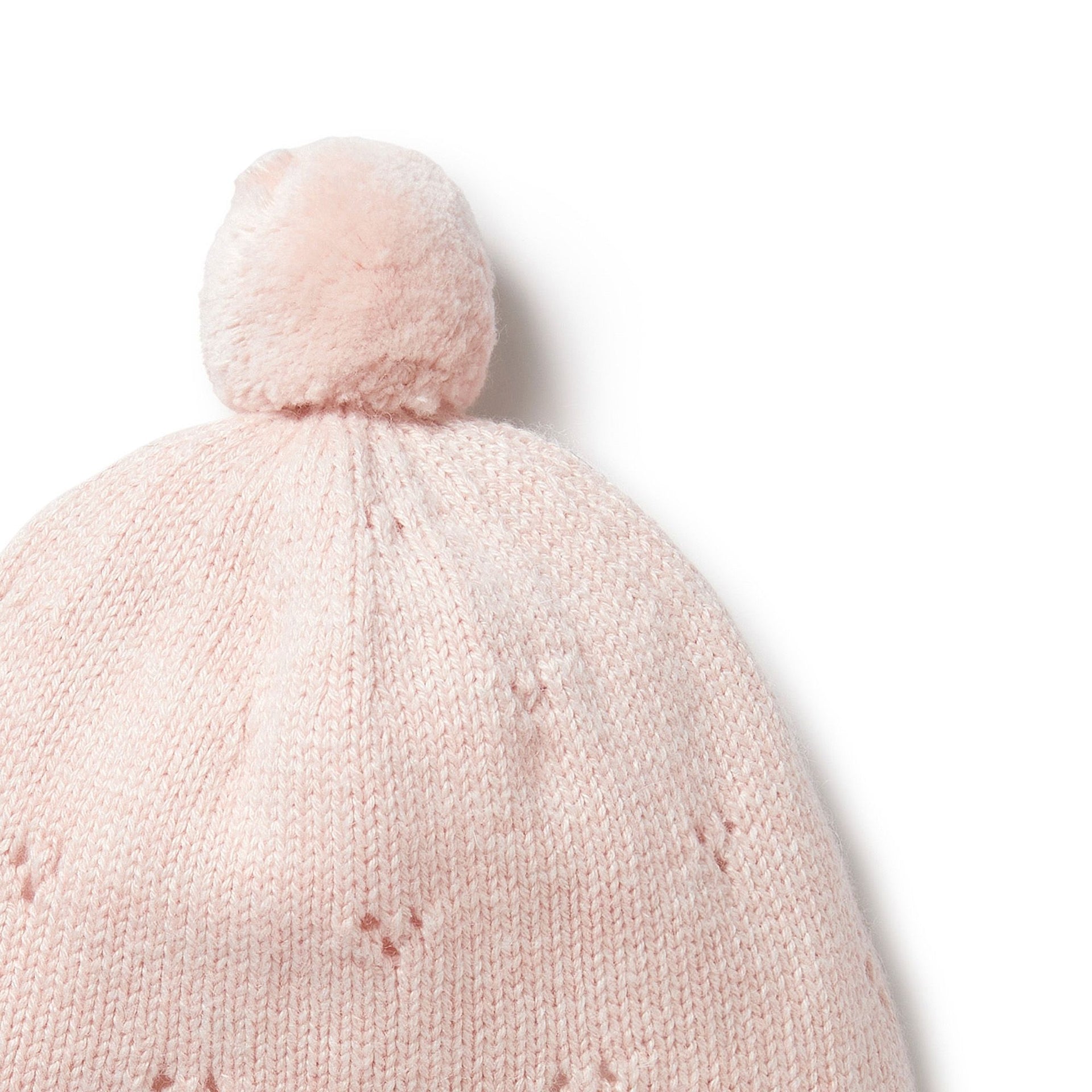 Knitted Pointelle Bonnet