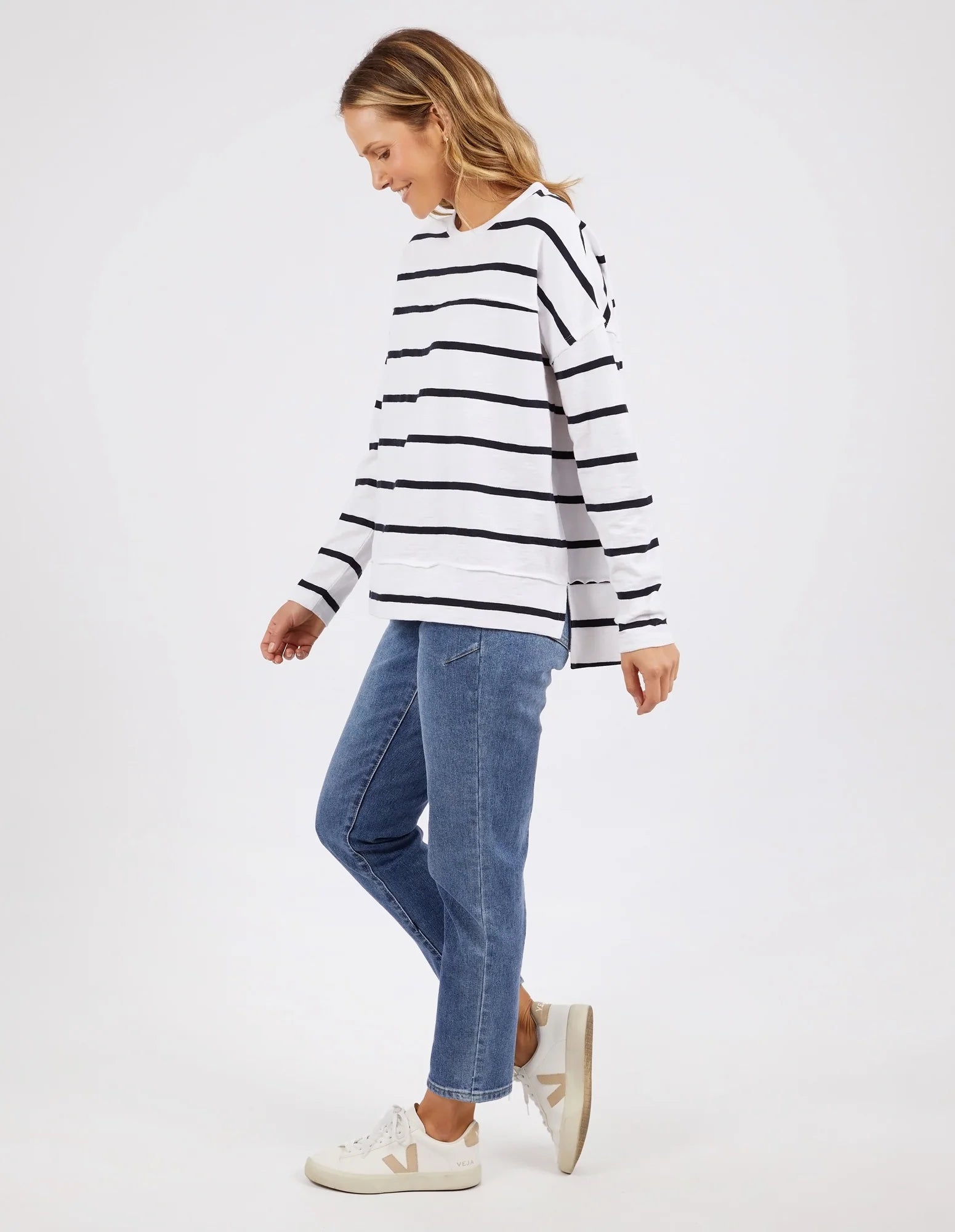 Jayne Stripe Throw On Top
