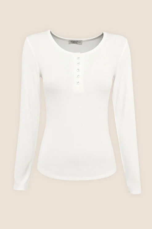 Lille Ribbed Henley Top