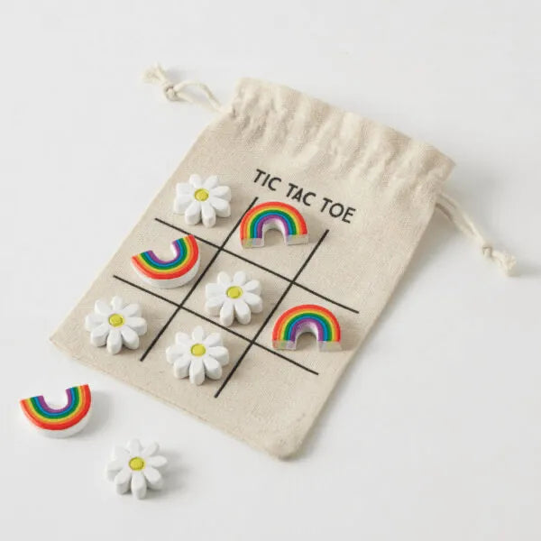 Rainbows & Daisies Tic Tac Toe