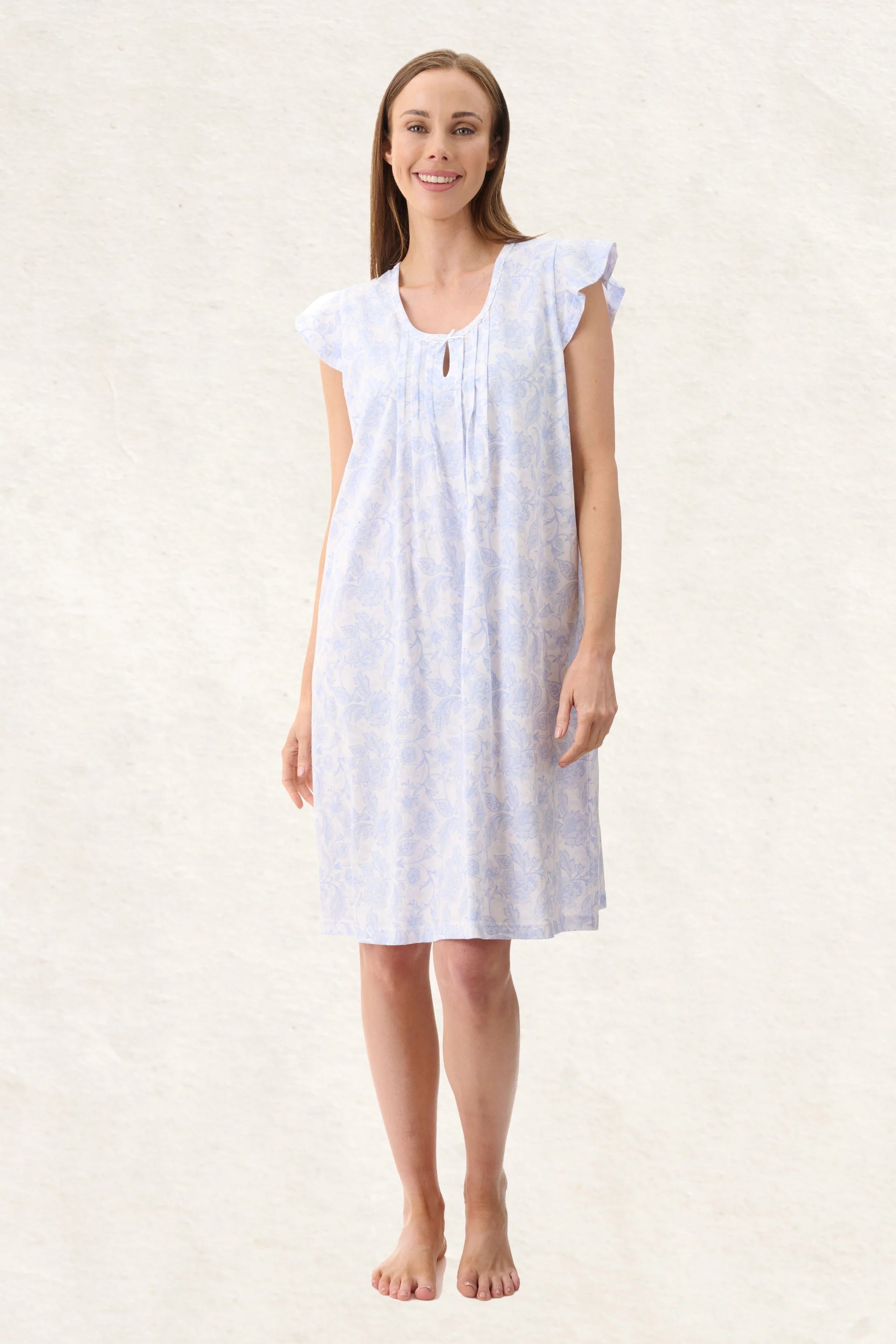 Wesley Flutter Sleeve Nightie