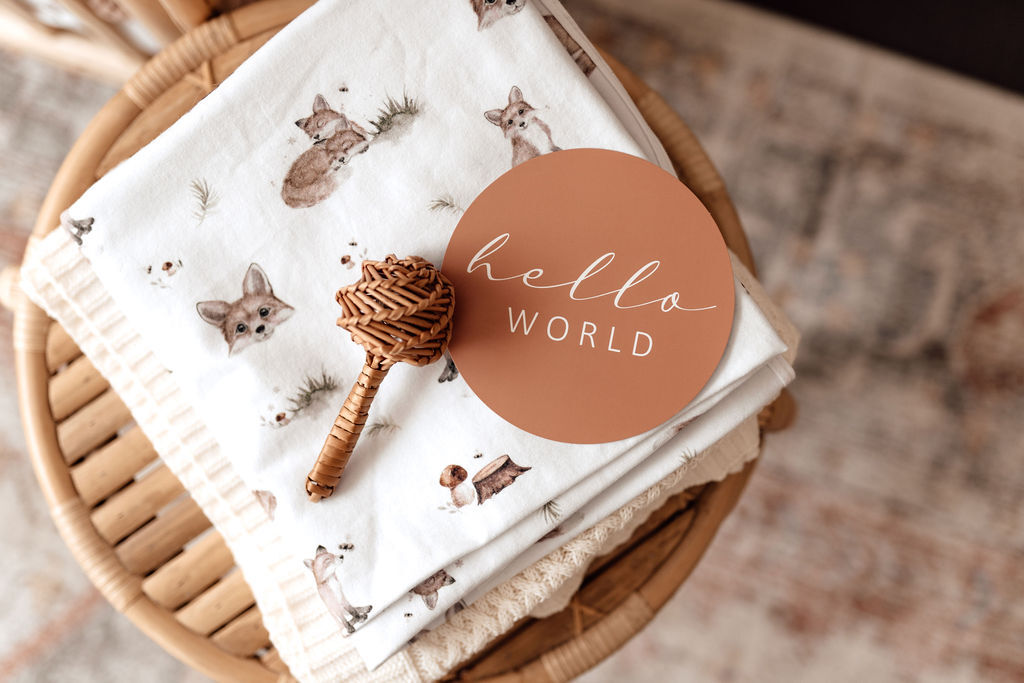 Fox & Hazelnut | Reversible Milestone Cards