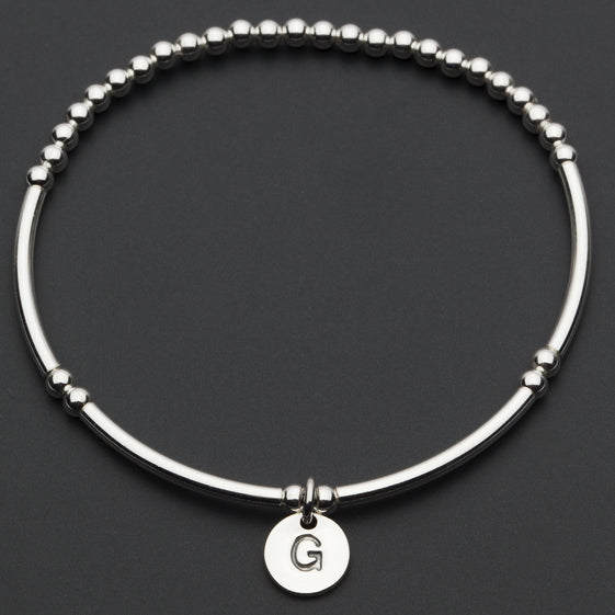 Alphabet Charm Bracelet / G Sterling Silver