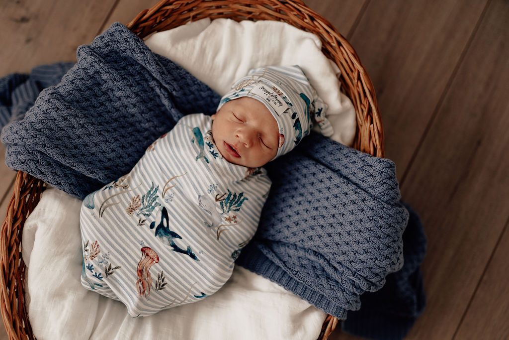 Whale Snuggle Swaddle Sack