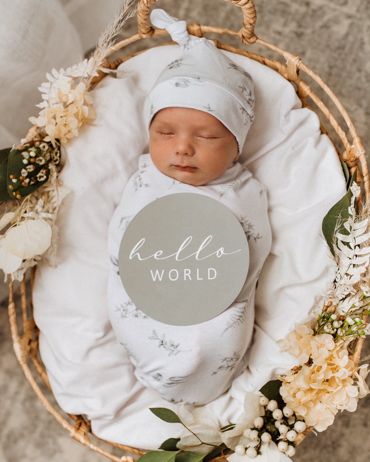 Snuggle Swaddle & Beanie Set